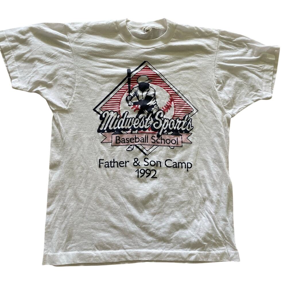 VTG 90s Screen Starts Single stitch 1992 Baseball T-Shirt size M